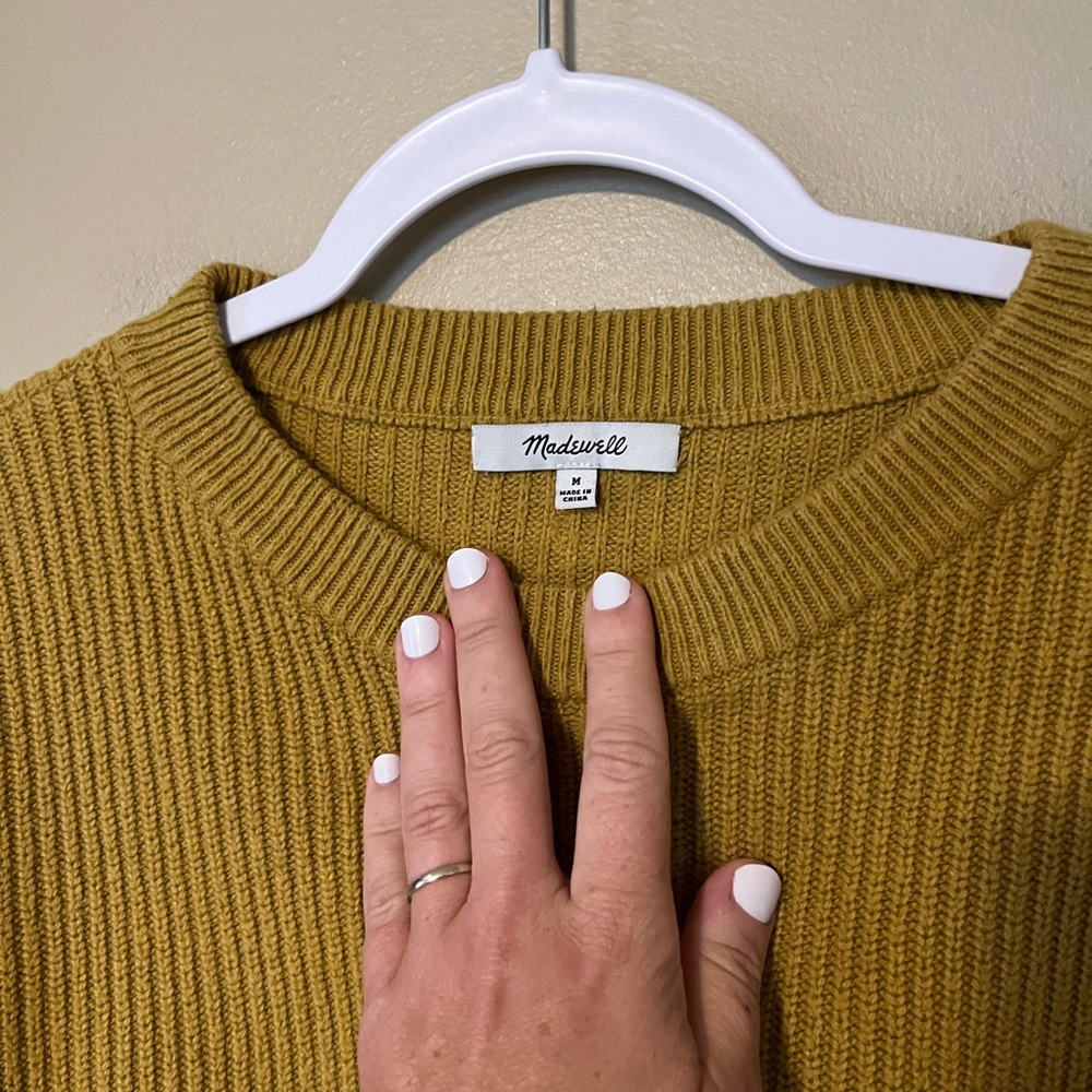 Madewell Patch Pocket Pull Over Cropped Sweater - image 3